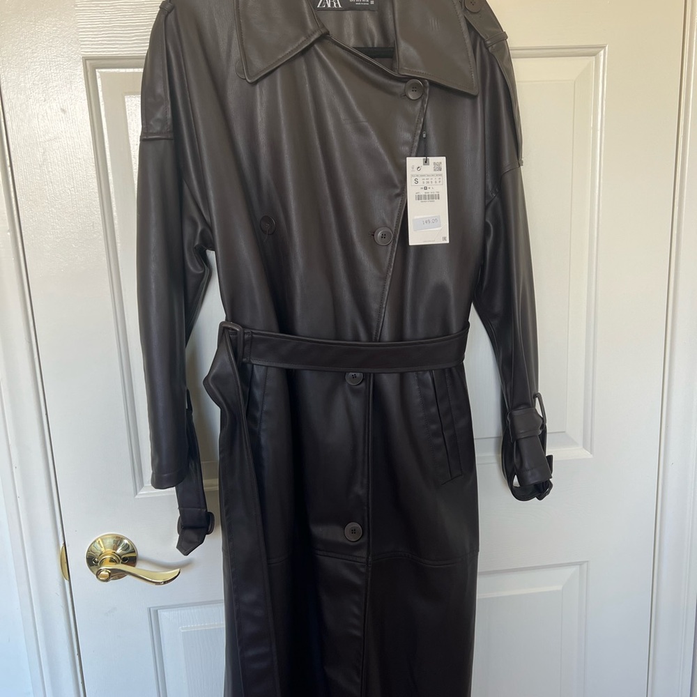 Zara Women's Dark Brown Trench Coat